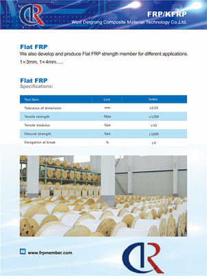 Flat FRP Central Member / Strength Member ไม่มี Bur Crack And Break